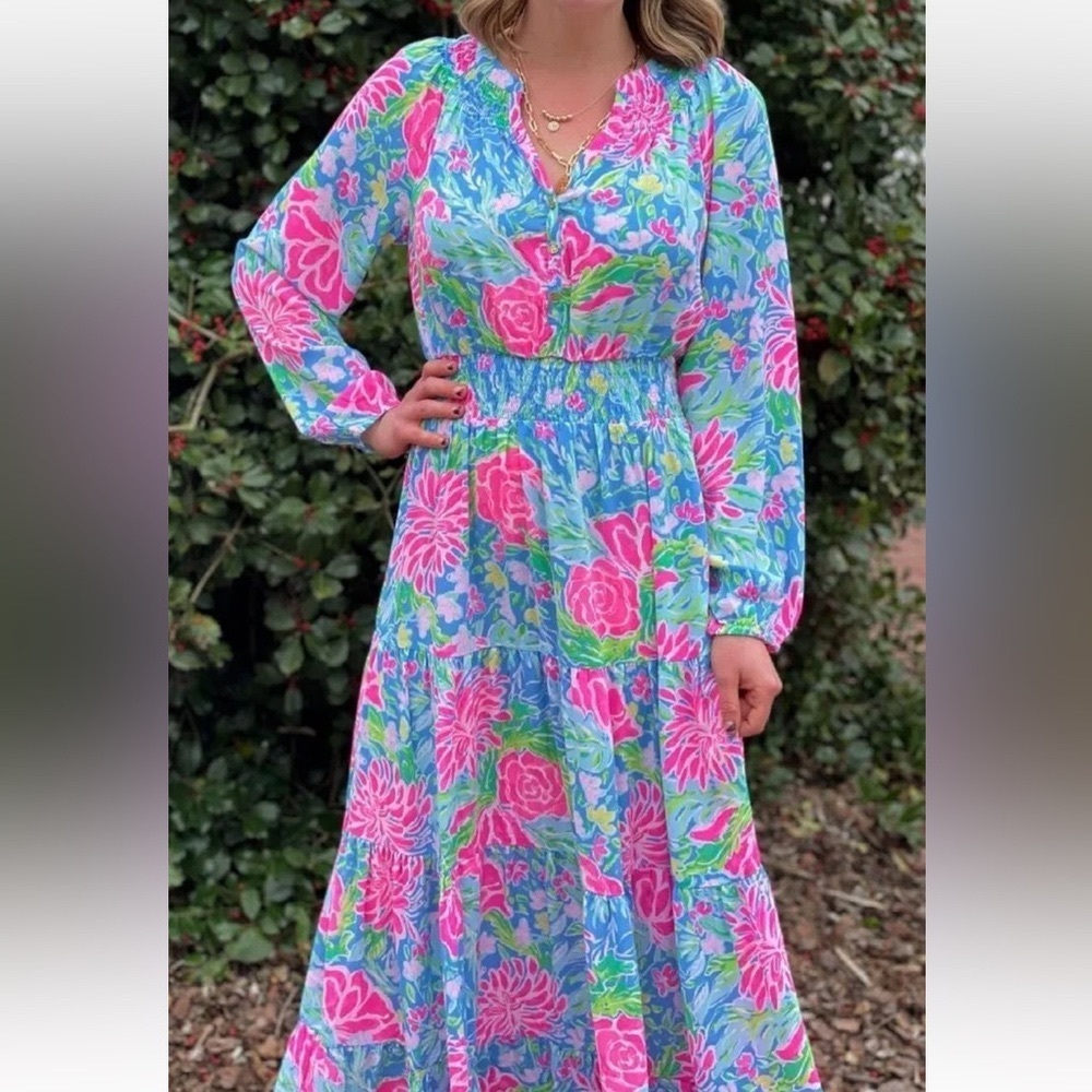 NWT NIP LILLY PULITZER M PAULINE MAXI ZANIZIBAR BUNNY BUSINESS GRAIL FIND